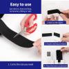 imageArt3d 16 Sets Hook and Loop Tape Sticky Back1 inx 4 in DoubleSided Adhesive StripHeavy DutyBlack