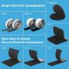 imageArt3d 16 Sets Hook and Loop Tape Sticky Back1 inx 4 in DoubleSided Adhesive StripHeavy DutyBlack