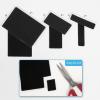 imageArt3d 16 Sets Hook and Loop Tape Sticky Back1 inx 4 in DoubleSided Adhesive StripHeavy DutyBlack
