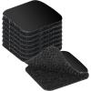 imageArt3d 16 Sets Hook and Loop Tape Sticky Back1 inx 4 in DoubleSided Adhesive StripHeavy DutyBlack