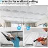 imageArt3d PVC Ceiling Tiles 2x2 Plastic Sheet in Argent Silver 12PackWhite