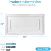 imageArt3d PVC Ceiling Tiles 2x2 Plastic Sheet in Argent Silver 12PackWhite