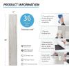 imageArt3d Peel and Stick Floor Tile Vinyl Wood Plank 36Pack 54 SqFt Aged Wood Rigid Surface Hard Core Easy DIY SelfAdhesive FlooringGrey Ash