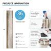 imageArt3d Peel and Stick Floor Tile Vinyl Wood Plank 36Pack 54 SqFt Aged Wood Rigid Surface Hard Core Easy DIY SelfAdhesive FlooringOld Wood