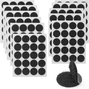 imageArt3d 16 Sets Hook and Loop Tape Sticky Back1 inx 4 in DoubleSided Adhesive StripHeavy DutyBlack