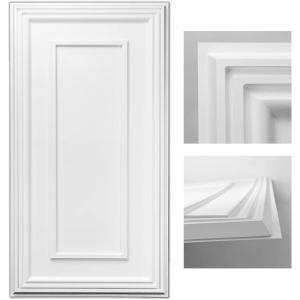 imageArt3d PVC Ceiling Tiles 2x2 Plastic Sheet in Argent Silver 12PackWhite