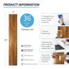 imageArt3d 36Pack 54 Sqft Peel and Stick Floor Tiles Vinyl Plank Flooring Wood Look Adhesive and Waterproof Tile Sticker for Bedroom Living Room Kitchen RV in Old WoodRosewood