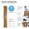 imageArt3d 36Pack 54 Sqft Peel and Stick Floor Tiles Vinyl Plank Flooring Wood Look Adhesive and Waterproof Tile Sticker for Bedroom Living Room Kitchen RV in Old WoodAshtree