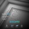 imageArt3d Drop Ceiling Tiles 24x48in Black 12PackBrushed Silver