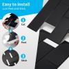imageArt3d Peel and Stick Backsplash 10Pack Thickened Stick on Subway Tiles Faux Ceramic Tiles for Kitchen Bathroom White with Black GroutGlossy Black