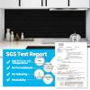 imageArt3d Peel and Stick Backsplash 10Pack Thickened Stick on Subway Tiles Faux Ceramic Tiles for Kitchen Bathroom White with Black GroutGlossy Black