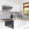 imageArt3d Peel and Stick Backsplash 10Pack Thickened Stick on Subway Tiles Faux Ceramic Tiles for Kitchen Bathroom White with Black GroutJade Marble