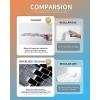 imageArt3d Peel and Stick Backsplash for Kitchen White Subway 10 Tiles Thicker DesignBlack