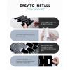 imageArt3d Peel and Stick Backsplash for Kitchen White Subway 10 Tiles Thicker DesignBlack