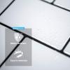 imageArt3d Peel and Stick Backsplash for Kitchen White Subway 10 Tiles Thicker DesignWhite With Black Grout