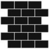 imageArt3d Peel and Stick Backsplash for Kitchen White Subway 10 Tiles Thicker DesignBlack