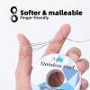 imageArt3d 16 Gauge 120 FT 999 Pure Soft Copper Wire for Electroculture Gardening Jewelry Making 1 Pound SpoolStainless Steel