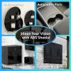 imageArt3d ABS Plastic Sheets 116 Inch Thick 12quotx24quot 4 Pack  Thermoform TwoSided Rigid Art3d ABS Sheet Textured Plastic Front ampamp Smooth Back12 x 12  15mm Thick