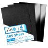imageArt3d ABS Plastic Sheets 116 Inch Thick 12quotx24quot 4 Pack  Thermoform TwoSided Rigid Art3d ABS Sheet Textured Plastic Front ampamp Smooth Back24 x 48  15mm Thick