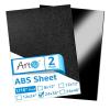 imageArt3d ABS Plastic Sheets 116 Inch Thick 12quotx24quot 4 Pack  Thermoform TwoSided Rigid Art3d ABS Sheet Textured Plastic Front ampamp Smooth Back24 x 36  15mm Thick