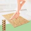 imageArt3d Bamboo Shower Mat for Bathroom Sauna Spa or Outdoor Use NonSlip 24x16 Inch Natural Teak Floor Mat WaterResistant Bath Accessory for Shower Poolside or Wet Surfaces34 x 18