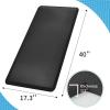 imageArt3d Anti Fatigue Mat  12 Inch Cushioned Kitchen Mats  Comfort ampamp Non Slip Cushion for Standing Desk Office or Garage Floor 173quotx28quot ChocolateBlack
