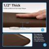 imageArt3d Anti Fatigue Mat  12 Inch Cushioned Kitchen Mats  Comfort ampamp Non Slip Cushion for Standing Desk Office or Garage Floor 173quotx28quot ChocolateChocolate