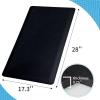 imageArt3d Anti Fatigue Mat  12 Inch Cushioned Kitchen Mats  Comfort ampamp Non Slip Cushion for Standing Desk Office or Garage Floor 173quotx28quot ChocolateDark Black