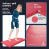 imageArt3d Anti Fatigue Mat  12 Inch Cushioned Kitchen Mats  Comfort ampamp Non Slip Cushion for Standing Desk Office or Garage Floor 173quotx28quot ChocolateRed