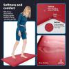 imageArt3d Anti Fatigue Mat  12 Inch Cushioned Kitchen Mats  Comfort ampamp Non Slip Cushion for Standing Desk Office or Garage Floor 173quotx28quot ChocolateRed