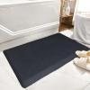 imageArt3d Anti Fatigue Mat  12 Inch Cushioned Kitchen Mats  Comfort ampamp Non Slip Cushion for Standing Desk Office or Garage Floor 173quotx28quot ChocolateDark Black