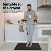 imageArt3d Anti Fatigue Mat  12 Inch Cushioned Kitchen Mats  Comfort ampamp Non Slip Cushion for Standing Desk Office or Garage Floor 173quotx28quot ChocolateBlack