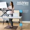 imageArt3d Anti Fatigue Mat  12 Inch Cushioned Kitchen Mats  Comfort ampamp Non Slip Cushion for Standing Desk Office or Garage Floor 173quotx28quot ChocolateChocolate