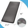 imageArt3d Anti Fatigue Mat  12 Inch Cushioned Kitchen Mats  Comfort ampamp Non Slip Cushion for Standing Desk Office or Garage Floor 173quotx28quot ChocolateDark Grey
