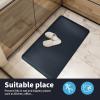 imageArt3d Anti Fatigue Mat  12 Inch Cushioned Kitchen Mats  Comfort ampamp Non Slip Cushion for Standing Desk Office or Garage Floor 173quotx28quot ChocolateBlack Blue