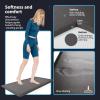 imageArt3d Anti Fatigue Mat  12 Inch Cushioned Kitchen Mats  Comfort ampamp Non Slip Cushion for Standing Desk Office or Garage Floor 173quotx28quot ChocolateDark Grey