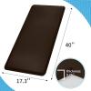 imageArt3d Anti Fatigue Mat  12 Inch Cushioned Kitchen Mats  Comfort ampamp Non Slip Cushion for Standing Desk Office or Garage Floor 173quotx28quot ChocolateChocolate