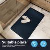 imageArt3d Anti Fatigue Mat  12 Inch Cushioned Kitchen Mats  Comfort ampamp Non Slip Cushion for Standing Desk Office or Garage Floor 173quotx28quot ChocolateMajolica Blue