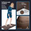 imageArt3d Anti Fatigue Mat  12 Inch Cushioned Kitchen Mats  Comfort ampamp Non Slip Cushion for Standing Desk Office or Garage Floor 173quotx28quot ChocolateChocolate