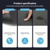 imageArt3d Anti Fatigue Mat  12 Inch Cushioned Kitchen Mats  Comfort ampamp Non Slip Cushion for Standing Desk Office or Garage Floor 173quotx28quot ChocolateDark Black