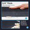 imageArt3d Anti Fatigue Mat  12 Inch Cushioned Kitchen Mats  Comfort ampamp Non Slip Cushion for Standing Desk Office or Garage Floor 173quotx28quot ChocolateBlack