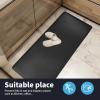 imageArt3d Anti Fatigue Mat  12 Inch Cushioned Kitchen Mats  Comfort ampamp Non Slip Cushion for Standing Desk Office or Garage Floor 173quotx28quot ChocolateBlack