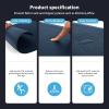 imageArt3d Anti Fatigue Mat  12 Inch Cushioned Kitchen Mats  Comfort ampamp Non Slip Cushion for Standing Desk Office or Garage Floor 173quotx28quot ChocolateMajolica Blue