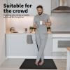 imageArt3d Anti Fatigue Mat  12 Inch Cushioned Kitchen Mats  Comfort ampamp Non Slip Cushion for Standing Desk Office or Garage Floor 173quotx28quot ChocolateBlack