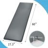 imageArt3d Anti Fatigue Mat  12 Inch Cushioned Kitchen Mats  Comfort ampamp Non Slip Cushion for Standing Desk Office or Garage Floor 173quotx28quot ChocolateDark Grey