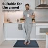 imageArt3d Anti Fatigue Mat  12 Inch Cushioned Kitchen Mats  Comfort ampamp Non Slip Cushion for Standing Desk Office or Garage Floor 173quotx28quot ChocolateMajolica Blue
