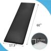 imageArt3d Anti Fatigue Mat  12 Inch Cushioned Kitchen Mats  Comfort ampamp Non Slip Cushion for Standing Desk Office or Garage Floor 173quotx28quot ChocolateBlack