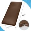 imageArt3d Anti Fatigue Mat  12 Inch Cushioned Kitchen Mats  Comfort ampamp Non Slip Cushion for Standing Desk Office or Garage Floor 173quotx28quot ChocolateBrown