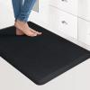 imageArt3d Anti Fatigue Mat  12 Inch Cushioned Kitchen Mats  Comfort ampamp Non Slip Cushion for Standing Desk Office or Garage Floor 173quotx28quot ChocolateDark Black