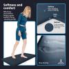 imageArt3d Anti Fatigue Mat  12 Inch Cushioned Kitchen Mats  Comfort ampamp Non Slip Cushion for Standing Desk Office or Garage Floor 173quotx28quot ChocolateMajolica Blue